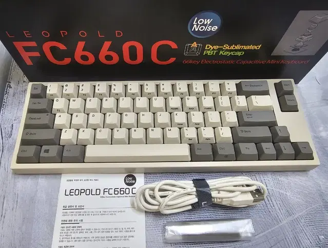 레오폴드 fc660c 저소음 45g (윤활) 토프레 키보드 해피해킹