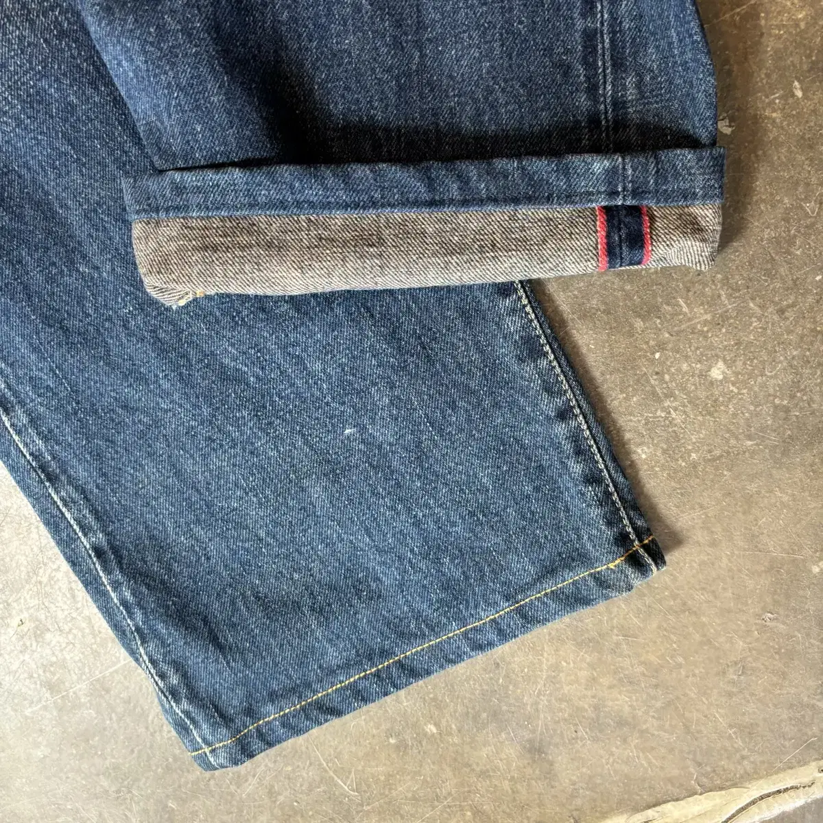 H.R.MARKET selvedge denim pants