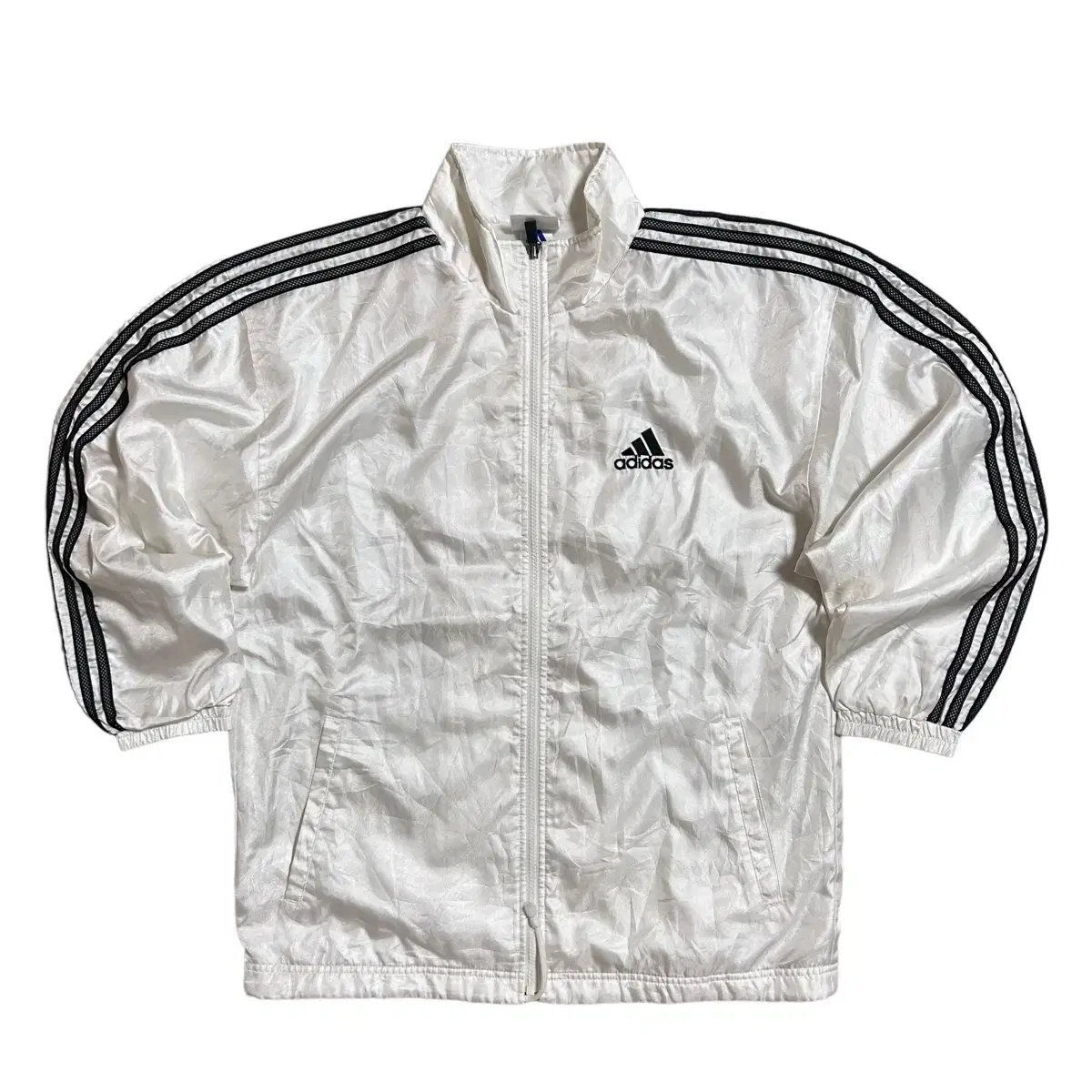 (Japan version) Adidas Glossy White Nylon Track Jacket(M)