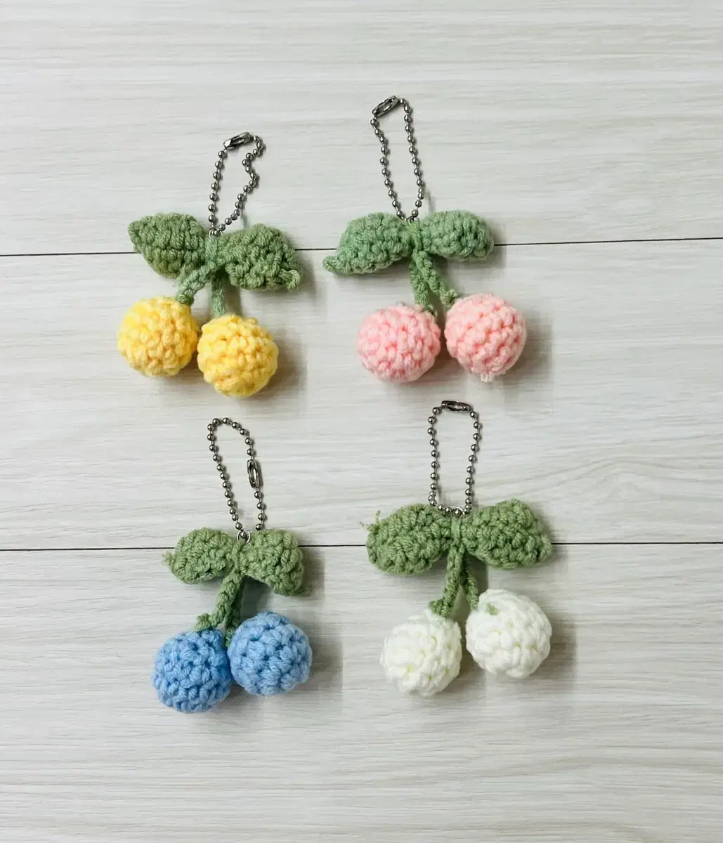 New arrival knitting primroses keyring 4pcs bulk price