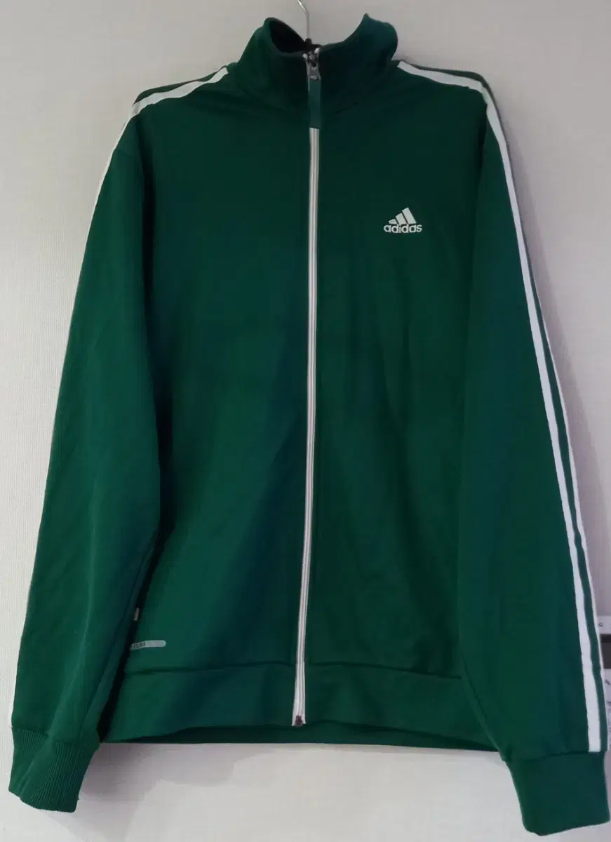 Adidas Ultra White Green Track Top Jersey Zip Up 100/L