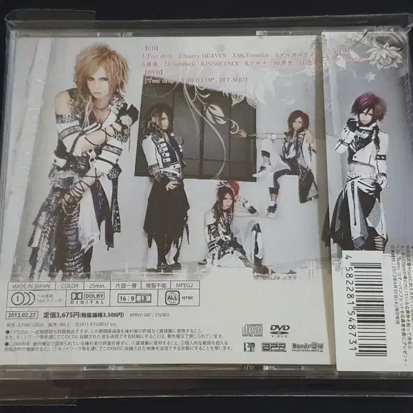 일본 V계 락밴드 Royz 로이즈 2집 앨범 Tears (CD+DVD)