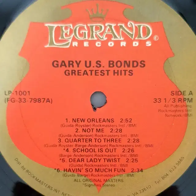 LP ㅡ Gary U.S Bonds / 수입음반