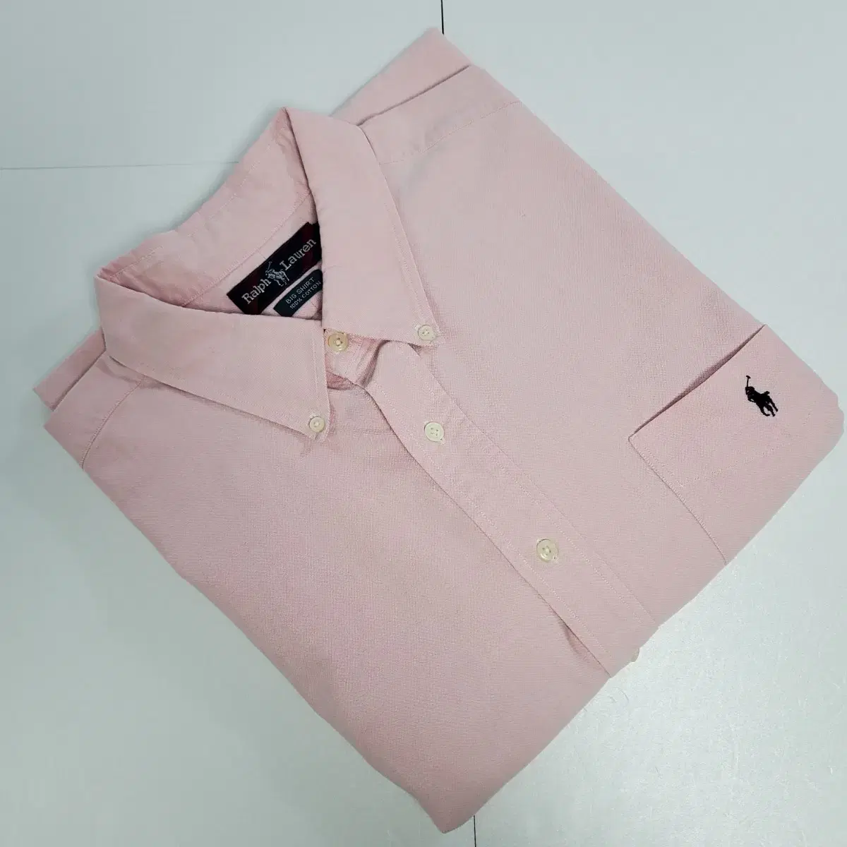 (ct235) 2XL 폴로 핑크 옥스포드 빅 셔츠. Polo