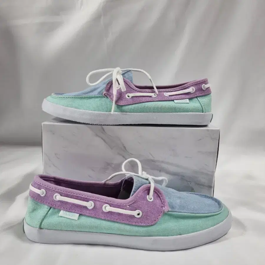 [225] VANS 반스 신발 surf siders 스니커즈 파스텔컬러