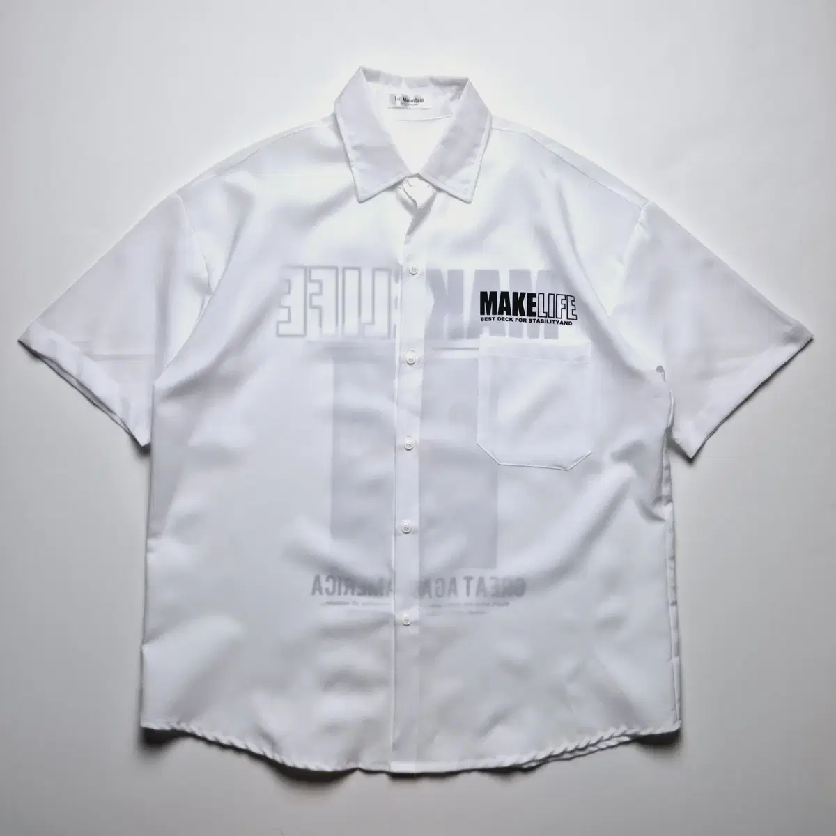 [FREE] MAKE LIFE Poly Short Sleeve Shirt