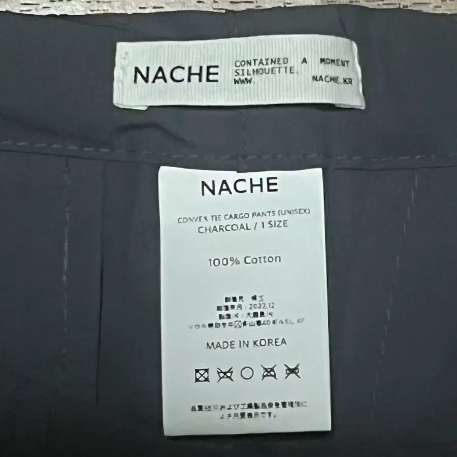 Nache convex tie cargo pants