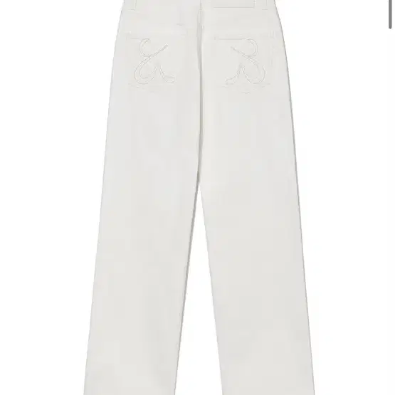 글로니 98 MID-RISE STRAIGHT FIT JEANS(WHITE