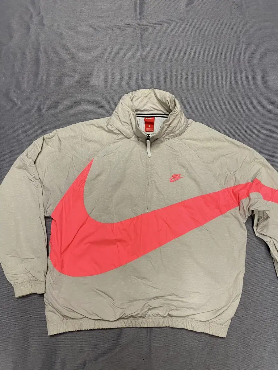 Nike Anorak Half Zip Big Swoosh Jacket size L