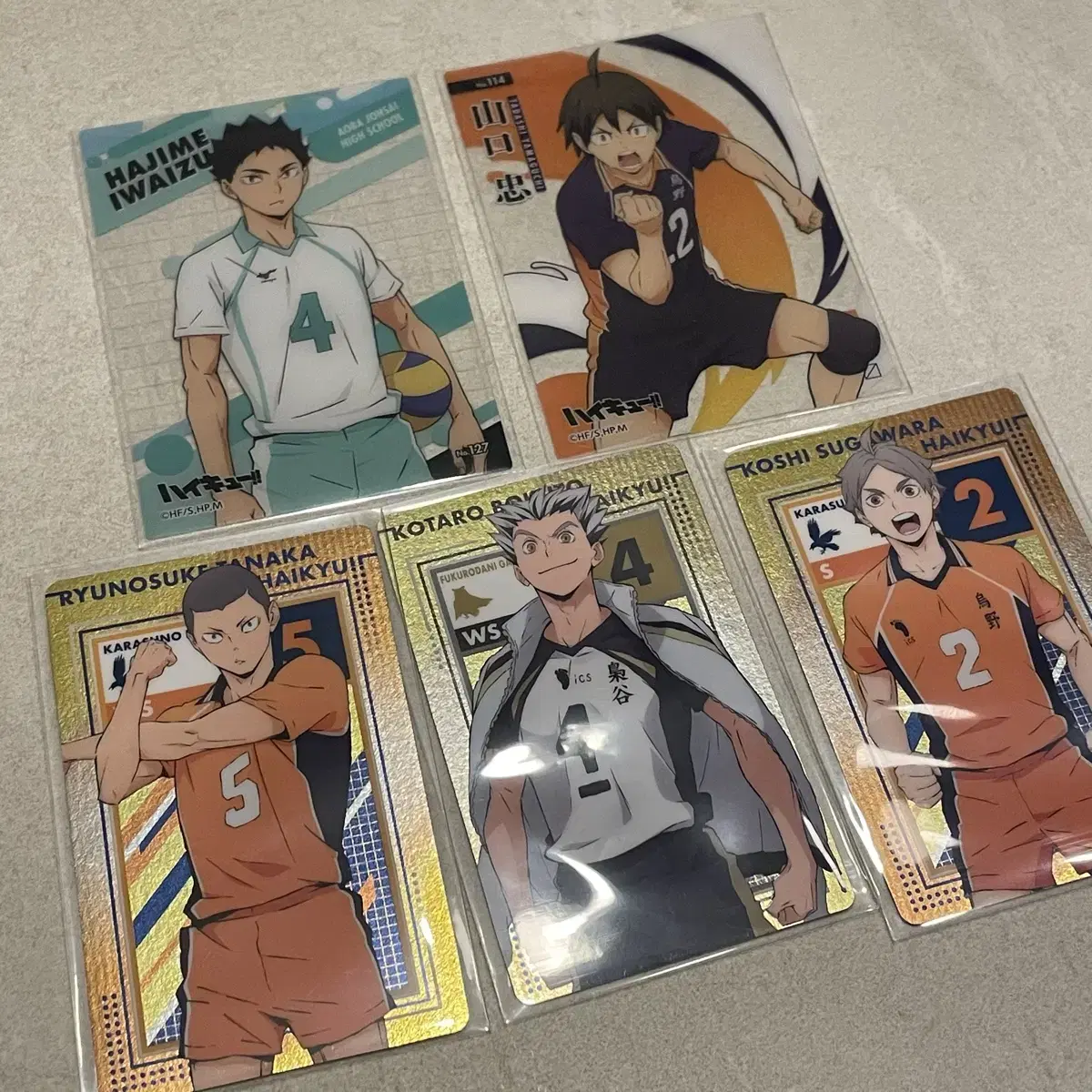 Haikyuu Clear kard Metal kard (Iwaizumi, Bokuto, Sugawara, etc.)