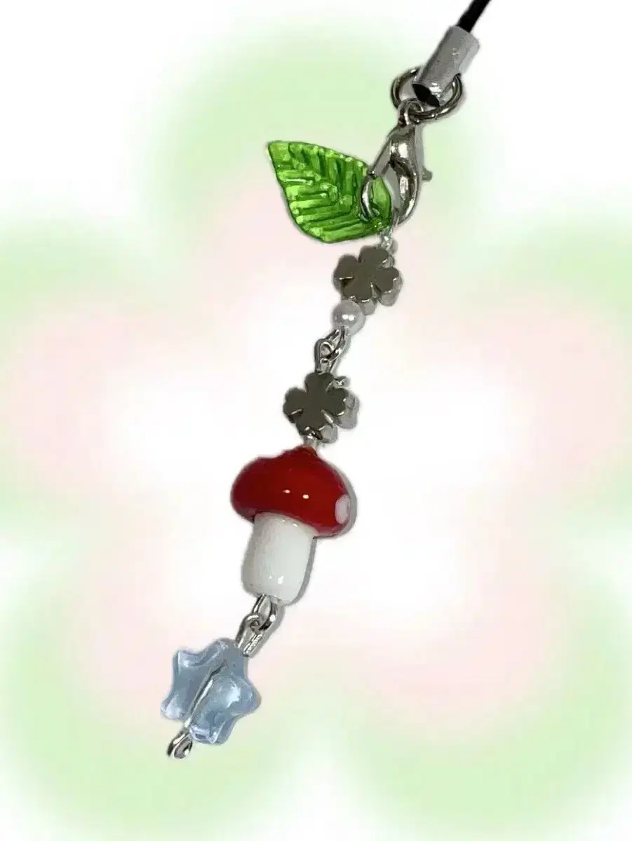 *mushroom keyring 비즈키링 핸드폰키링