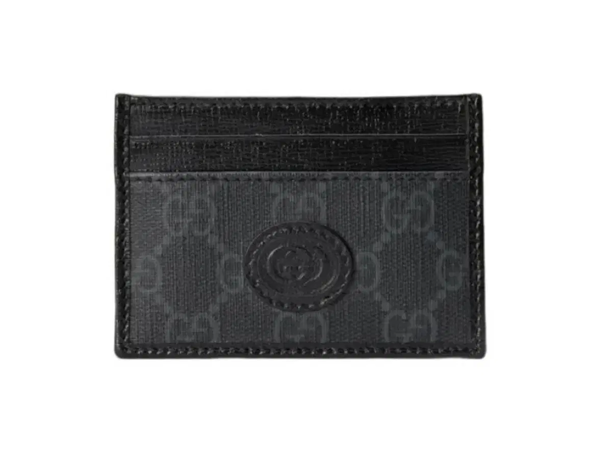 Gucci Interlocking G Card Case Black