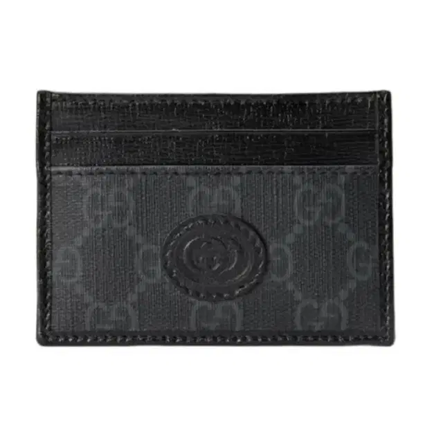 Gucci Interlocking G Card Case Black