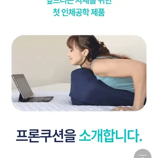 쿠션 와디즈펀딩 프론쿠션 거의새것 2개구매 하나판매 거북목 자세교정