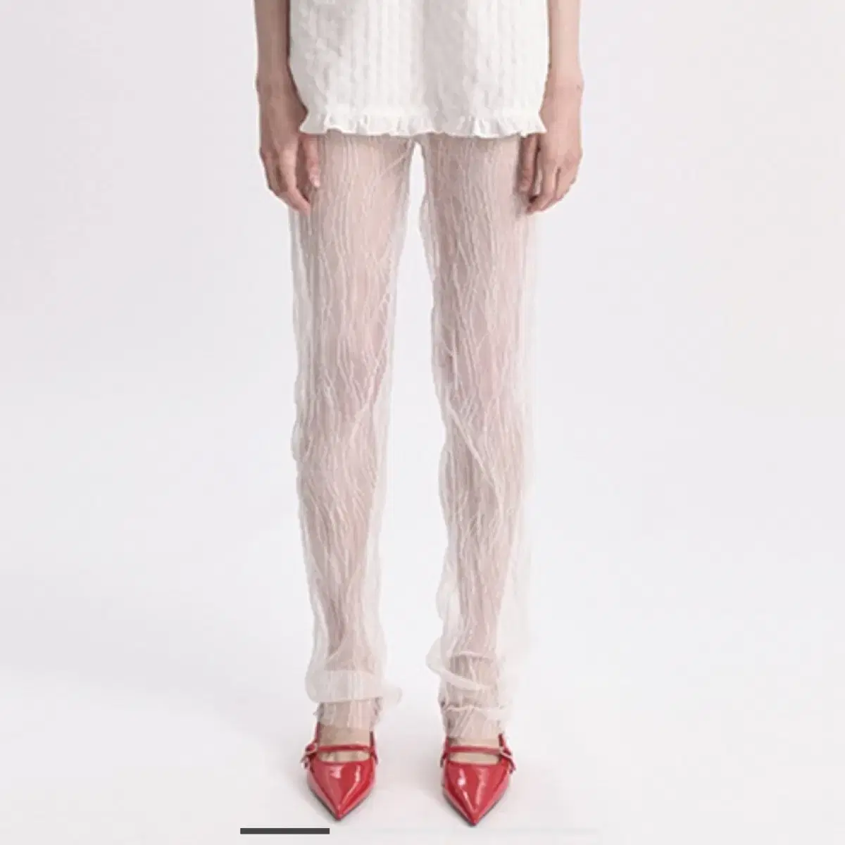 (새제품) Gyeong 경 tulle slim pants