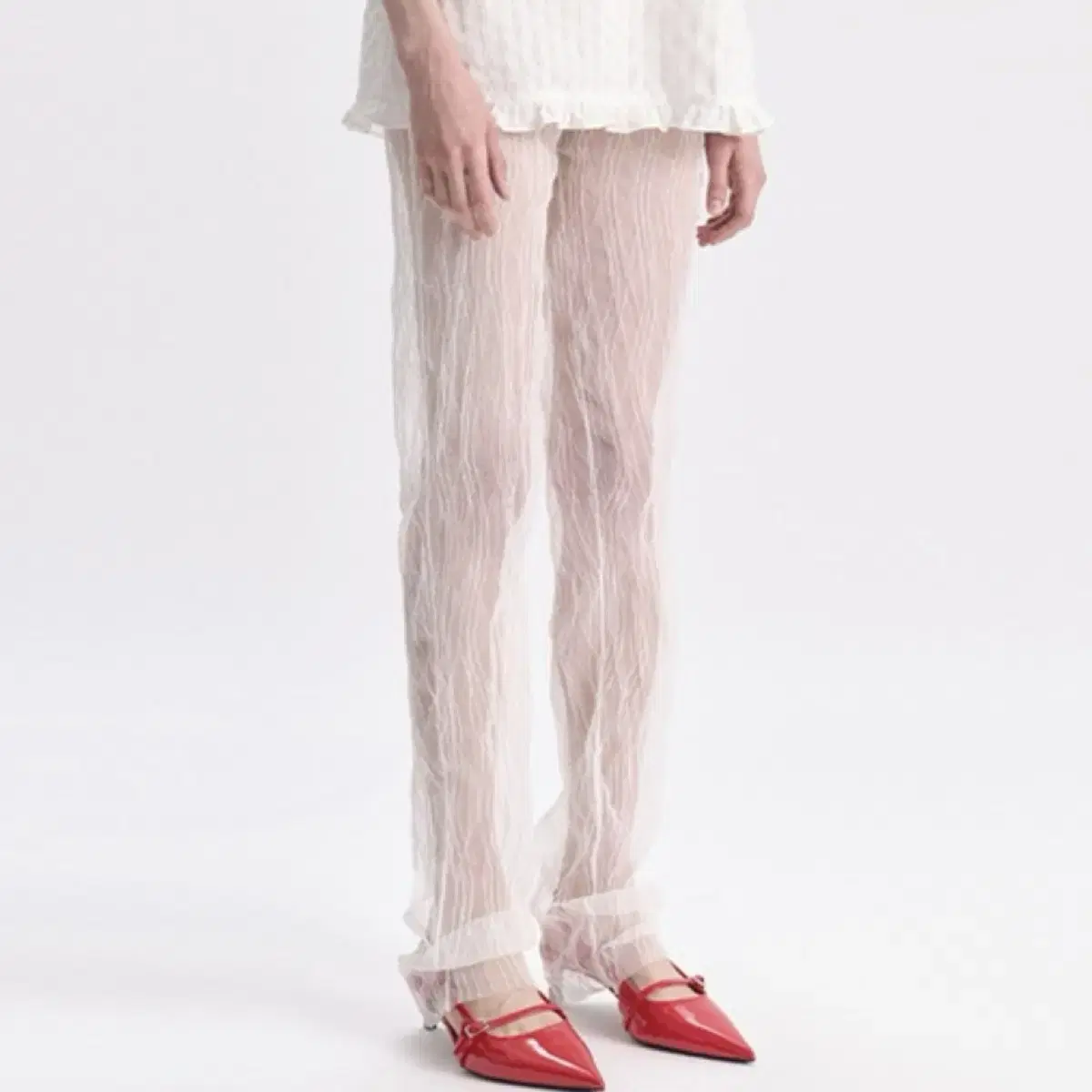 (새제품) Gyeong 경 tulle slim pants