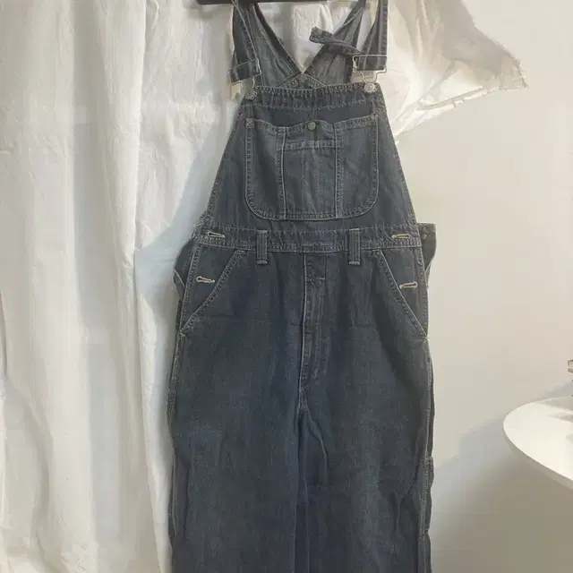 vintage denim overalls.