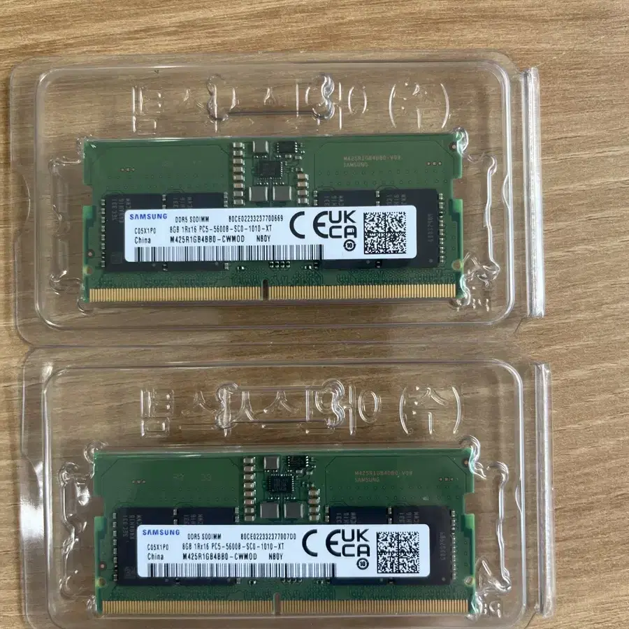 삼성 노트북용 DDR5 PC5-44800 8GB 개당 2만원