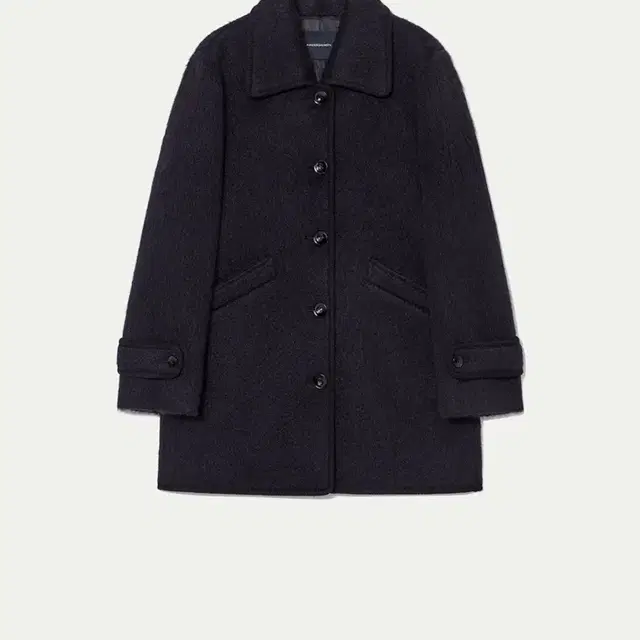 킨더살몬 Woolly Half Coat Navy