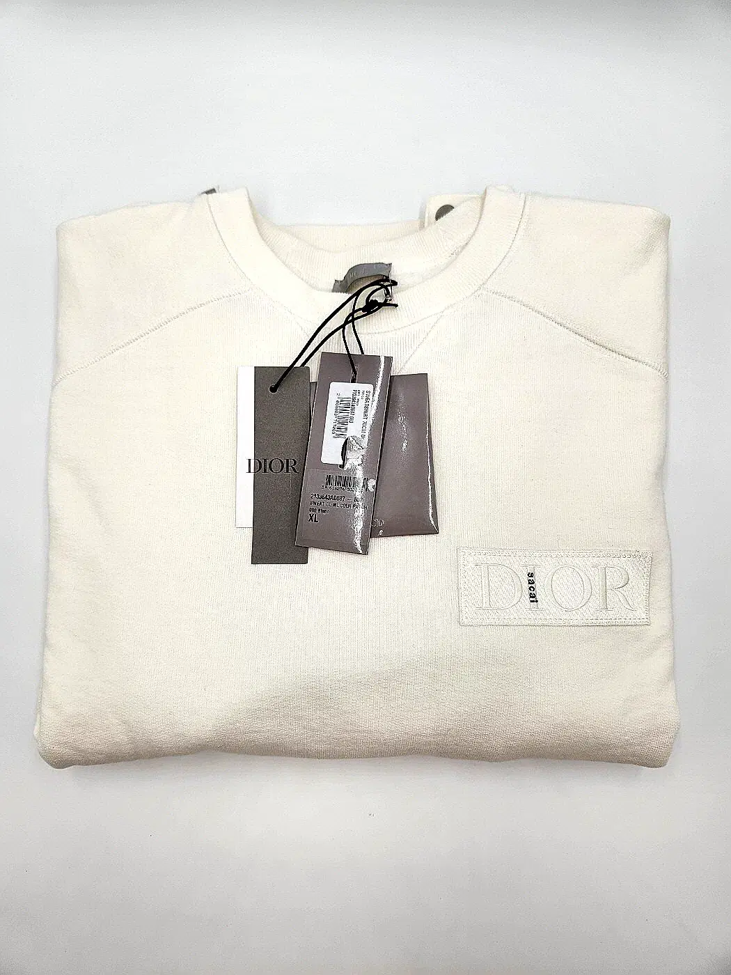 Dior X Sakai Cotton Fleece White (XL) Unused [Daol Beomeore Store