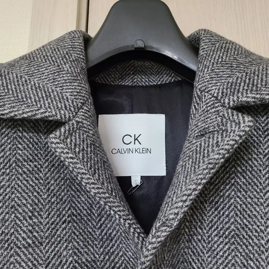 ck calvin klein 헤링본 코트