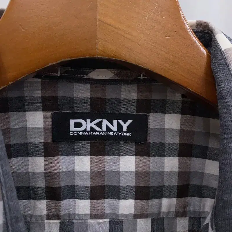 도나카란뉴욕 DKNY 체크 긴팔 셔츠 95 S01421