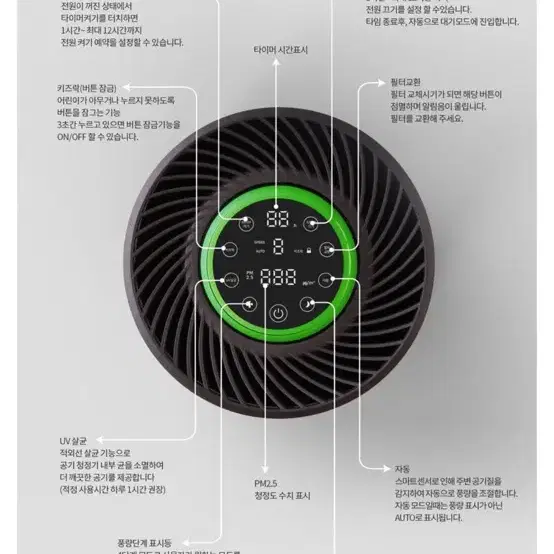 씽크에어 공기청정기 AD12C (필터6월교체)