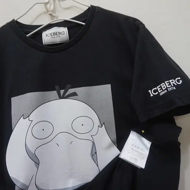 아이스버그 PSYDUCK 여성 S / 아동 주니어 XXL 면 라운드 티