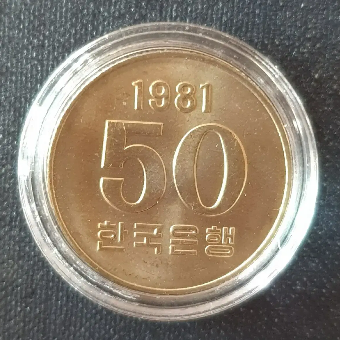 한국은행 주화 미사용 1981년 50주 2개 드립니다