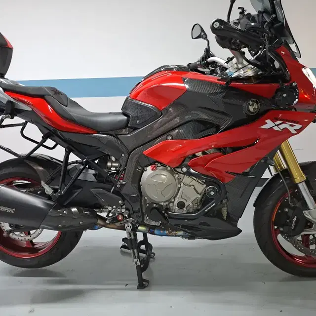 BMW S1000XR 삼박스,블랙아크라 풀시스템 머플러,  풀카본 및 O