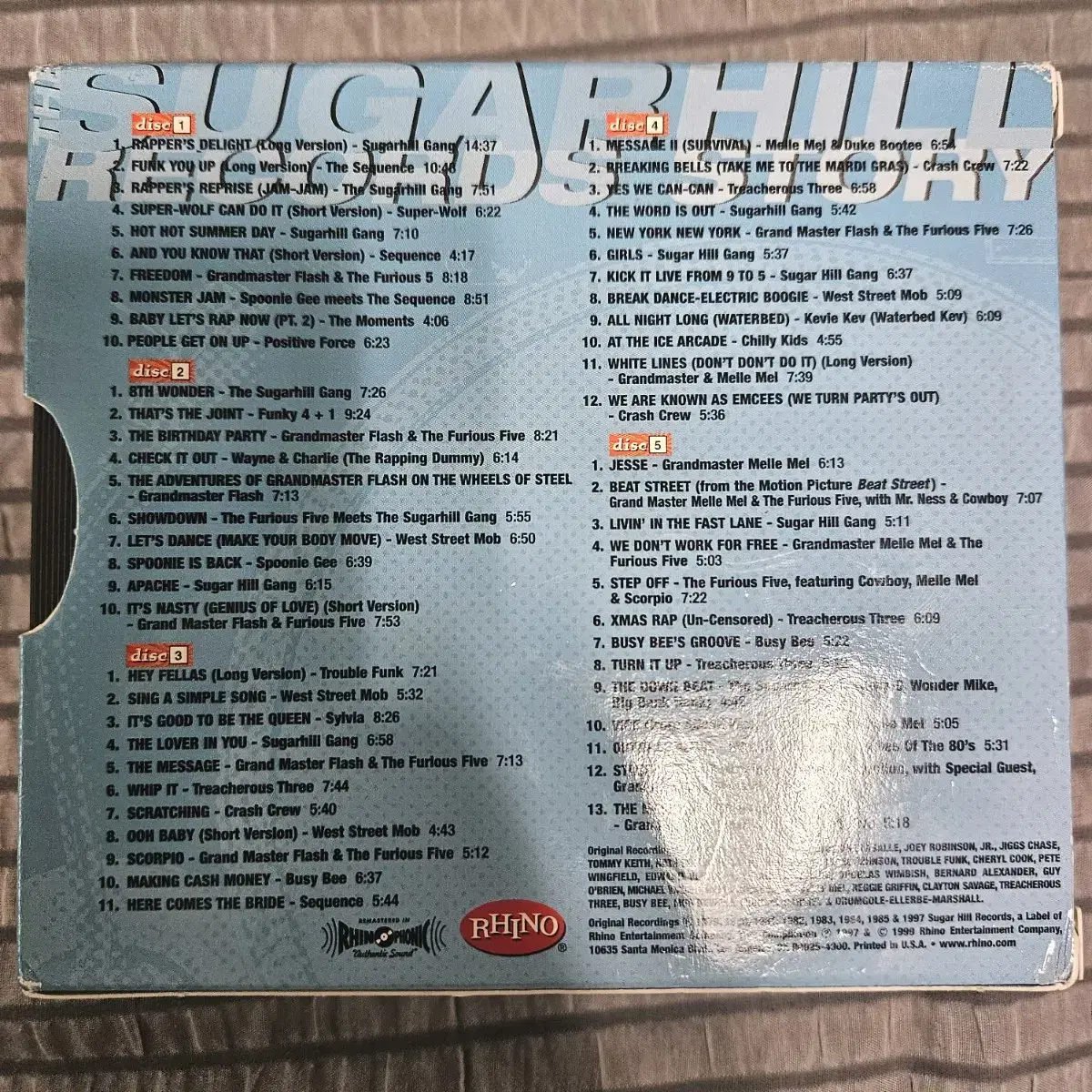 The Sugar Hill Records Story 5CD 박스셋