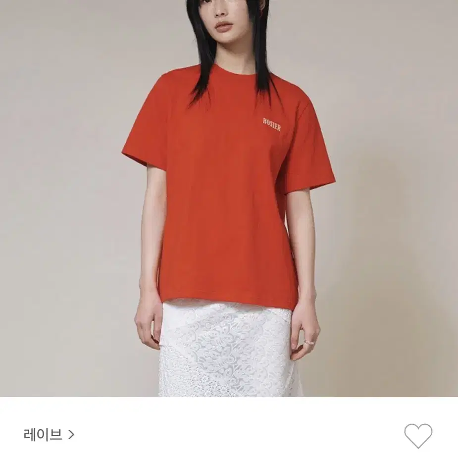 레이브 반팔티 티셔츠 Rosier Logo T-Shirt 로져 로고 티