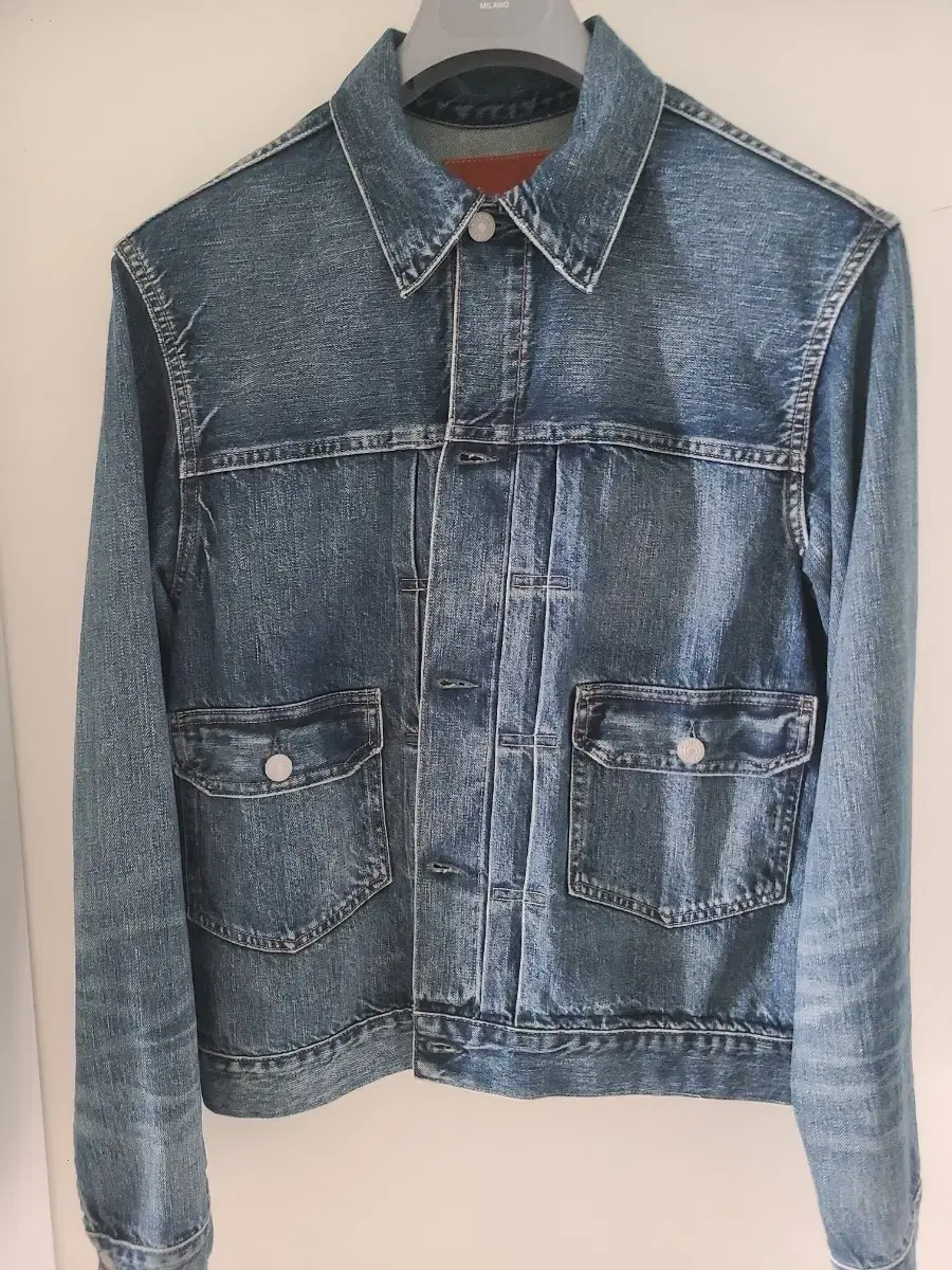 Rrl Double L Indigo Denim Trucker Jacket Size M