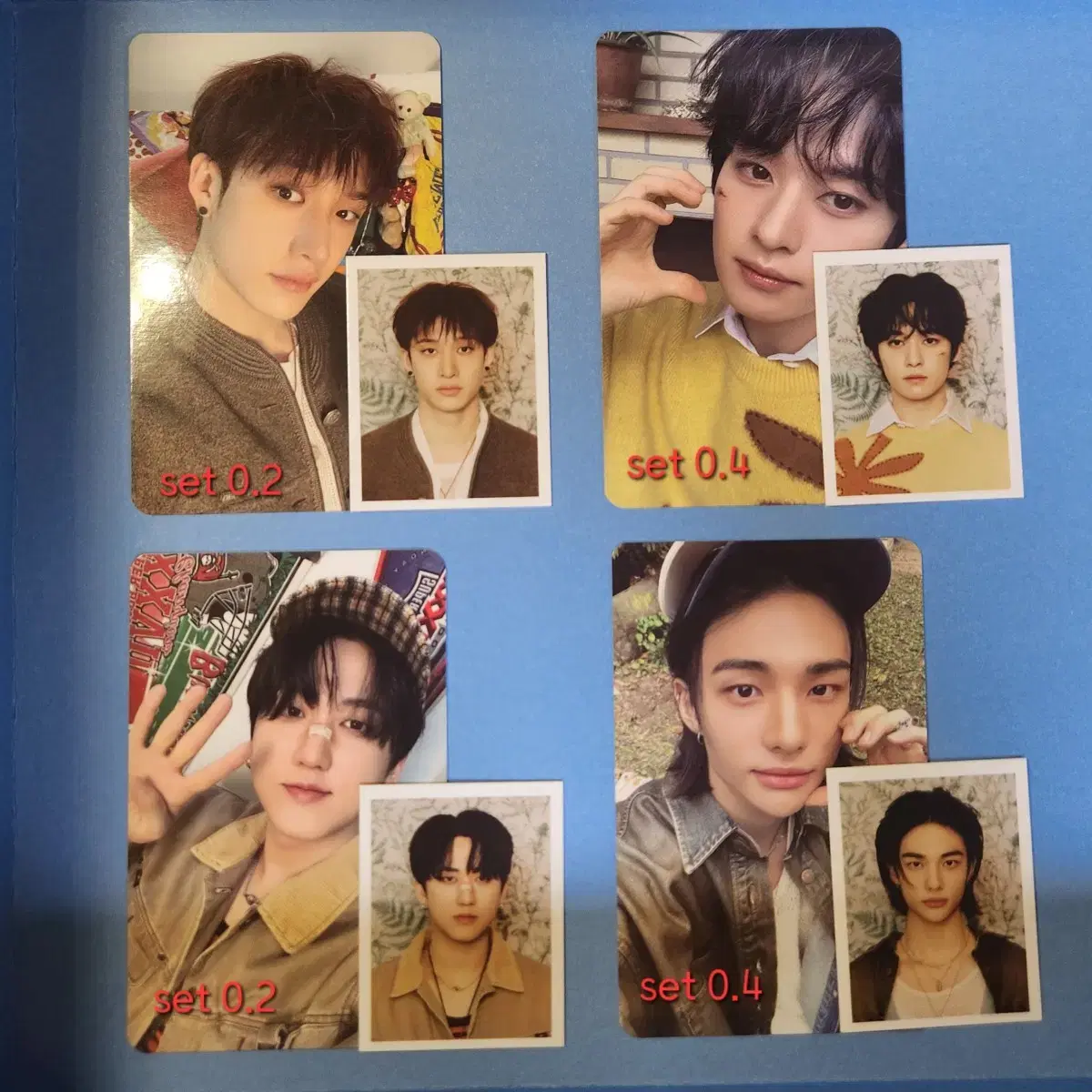 SKZ skz 4th component photocard sell/bang chan rino changbin hyunjin felix seungmin i.n.