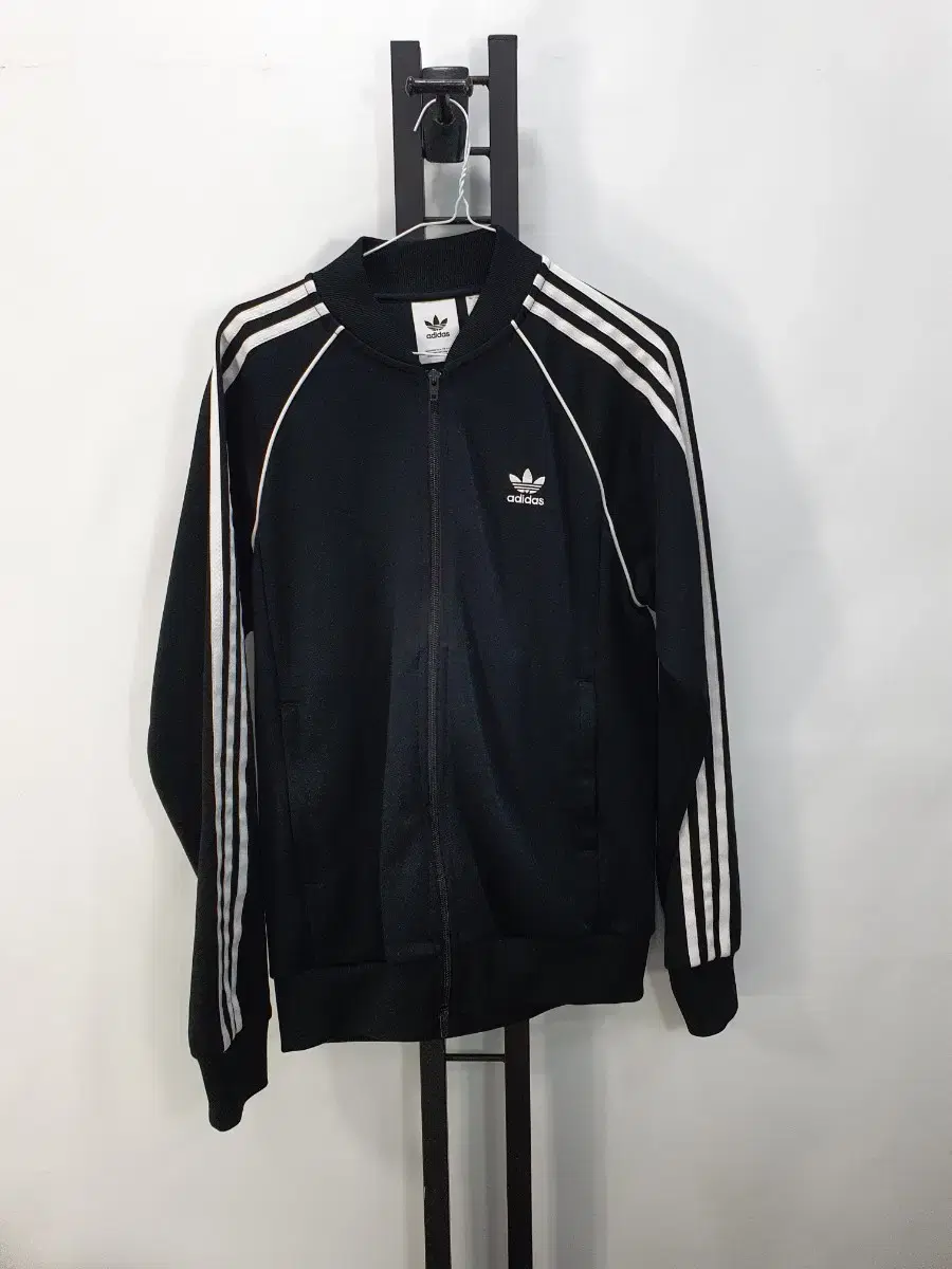 Adidas Jersey Superstar Track Top Black Black and White XL