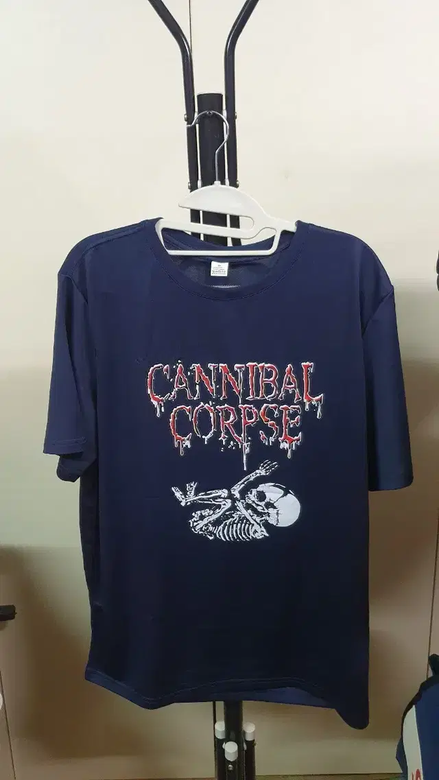 새상품)Cannibal Corpse 남녀공용 반팔티셔츠 폴리100네이비M