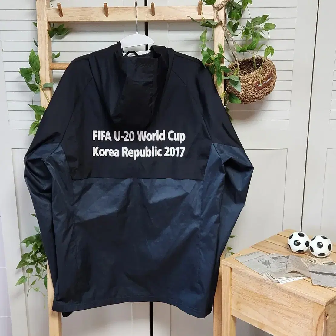 U-20 17 월드컵 아디다스 삼선 빅로고 바람막이 자켓