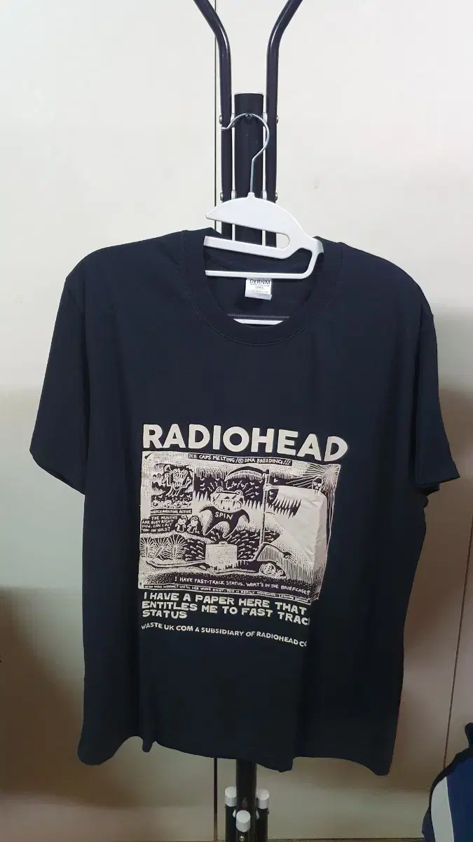 새상품)RadioHead 남녀공용 반팔티셔츠 코튼100M