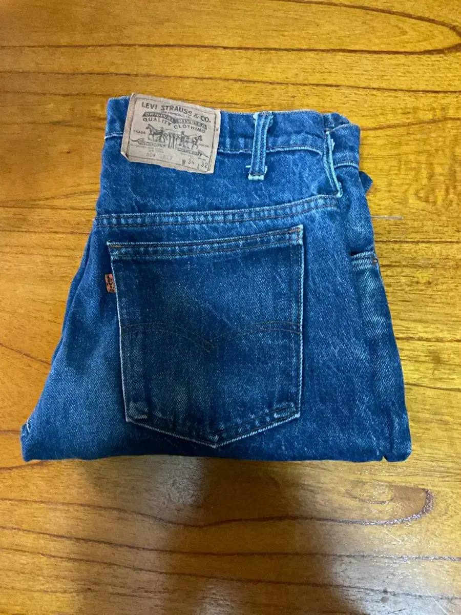 80s USA Levi's Denim 505-0217 Orange Tabs