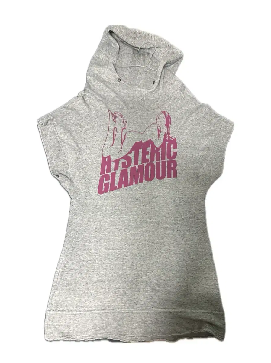 hysterical glamour short sleeve hooded one piece