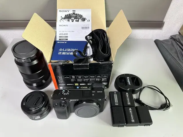 a6400바디+18-105렌즈+번들렌즈 등 일괄