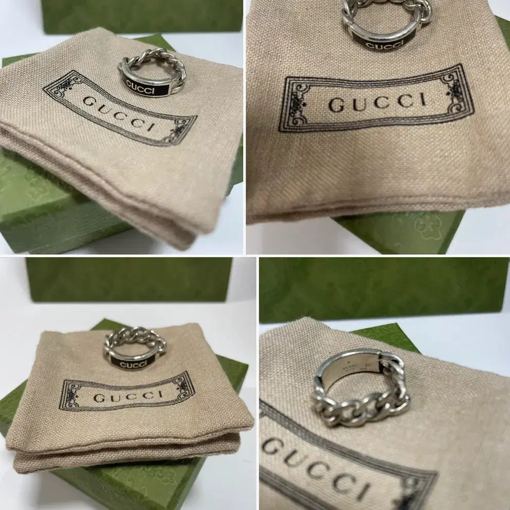 구찌 남성   블랙 반지 21호 gucci