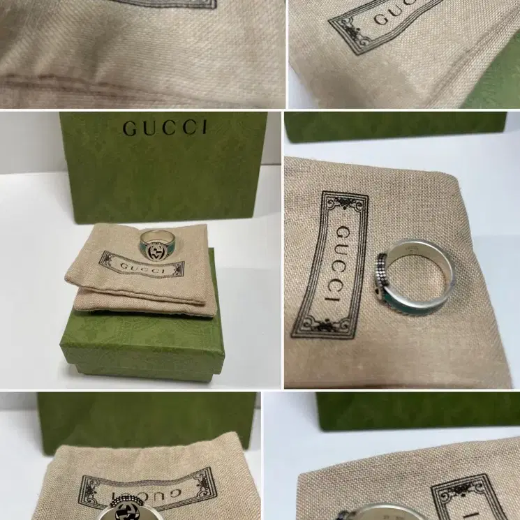 구찌 남성   반지 gg  인터로킹 gucci