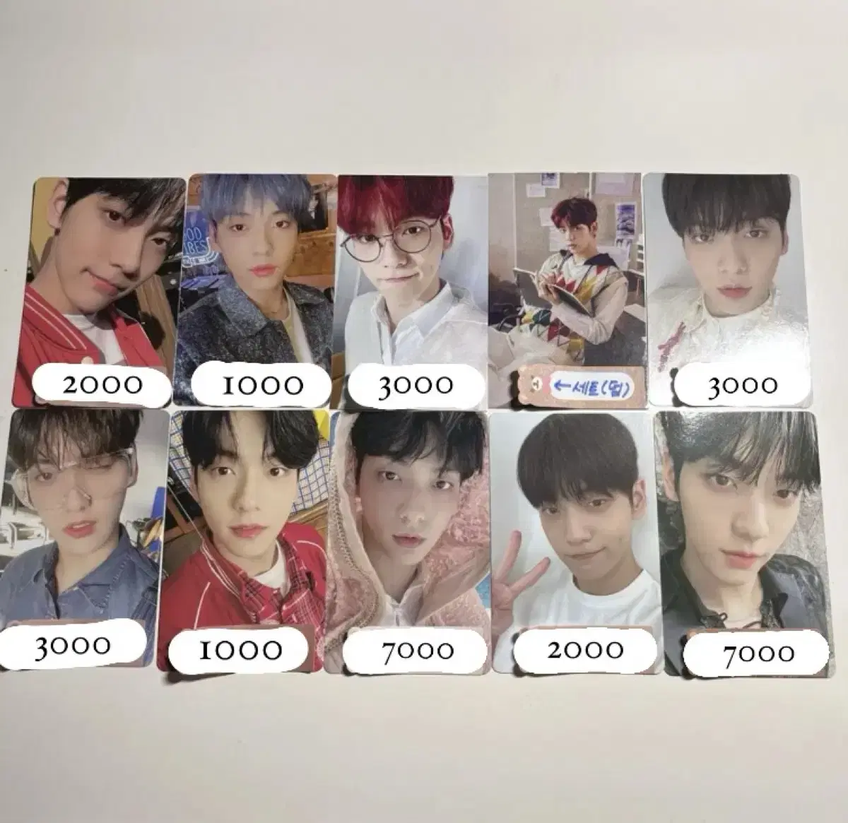 Choi Soobin photocard Vowels (seasons greetings, freeze, rubsikkon, sweetcon, gbgb, dejavu, etc.)