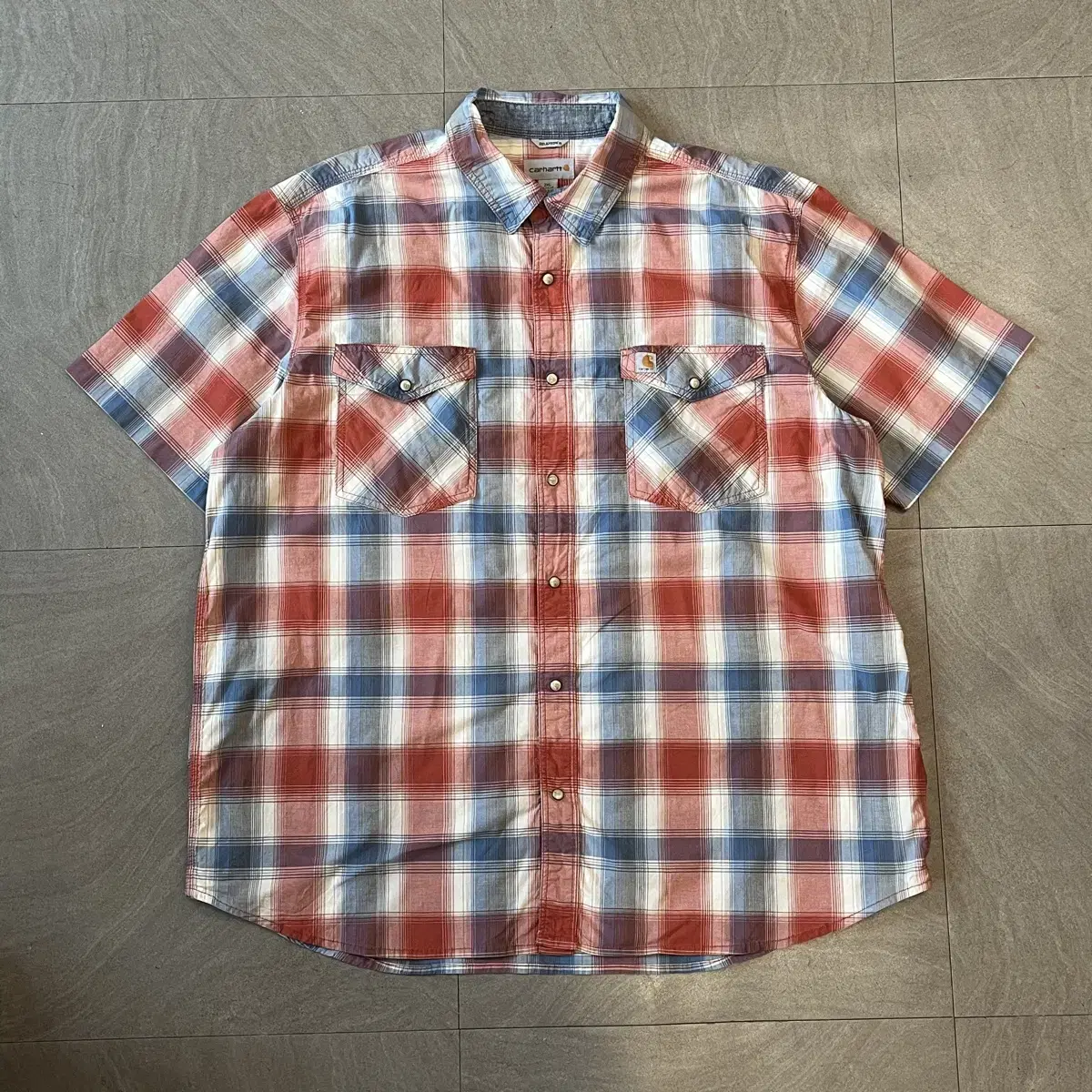 Calhart Genuine Original Cotton Check Short Sleeve Shirt