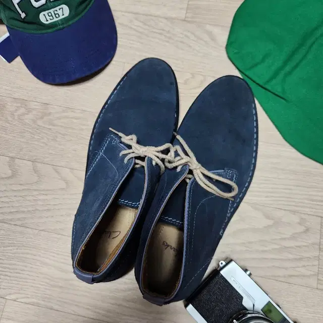 CLARKS 데저트 부츠 트랙 클래식 클락스 네이비