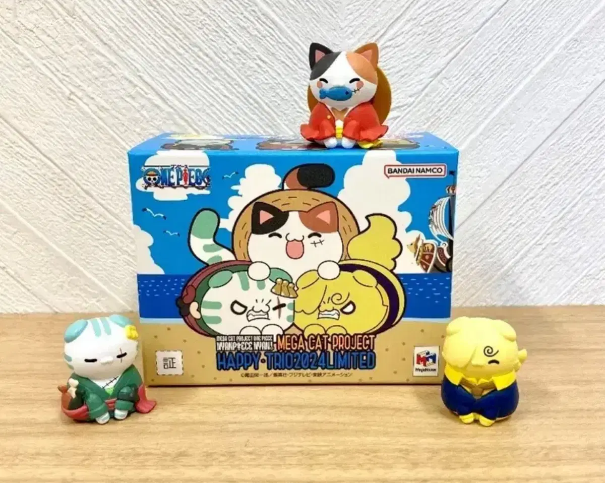 ONEPIECE Japan Limited Happy Cat Trio Nyanpisu JoRo Sangi Rupee Wts.