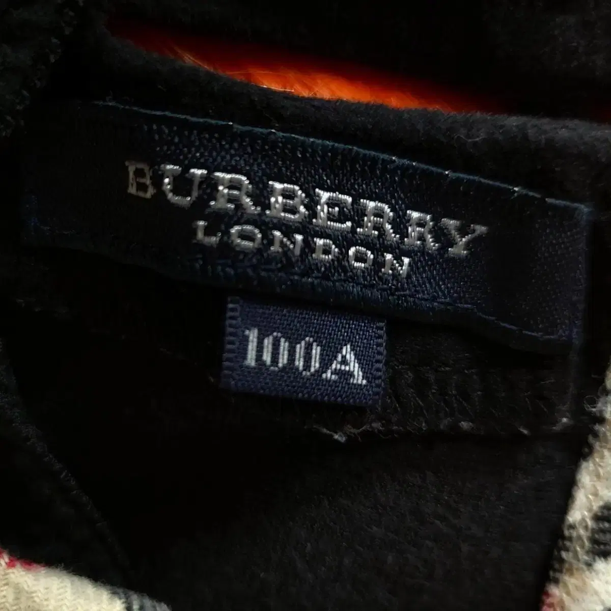 BURBERRY LONDON 버버리 키즈 벨벳 탑 100T