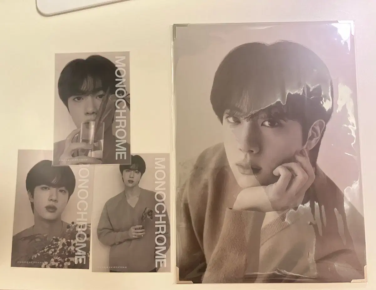 Bangtan jin Monochrome proof print photo unsealed