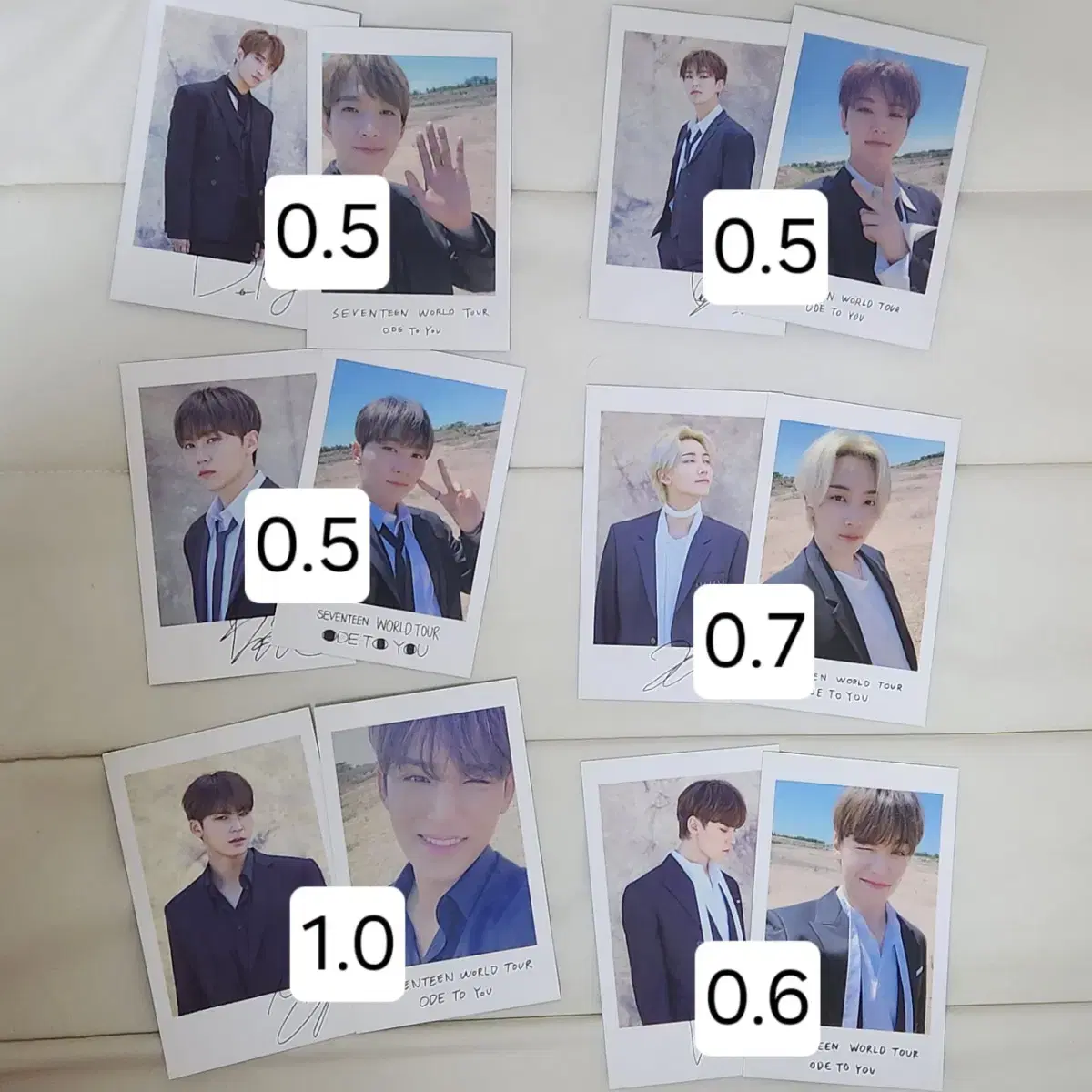 Seventeen Ode to You polaroid Photo Card Set